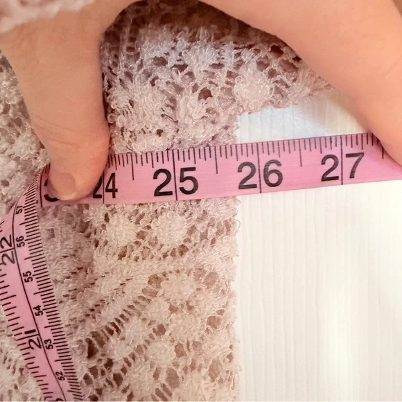 Women’s Cardigan Lace Pink Embroidered Boho Size XXL - Picture 10 of 12